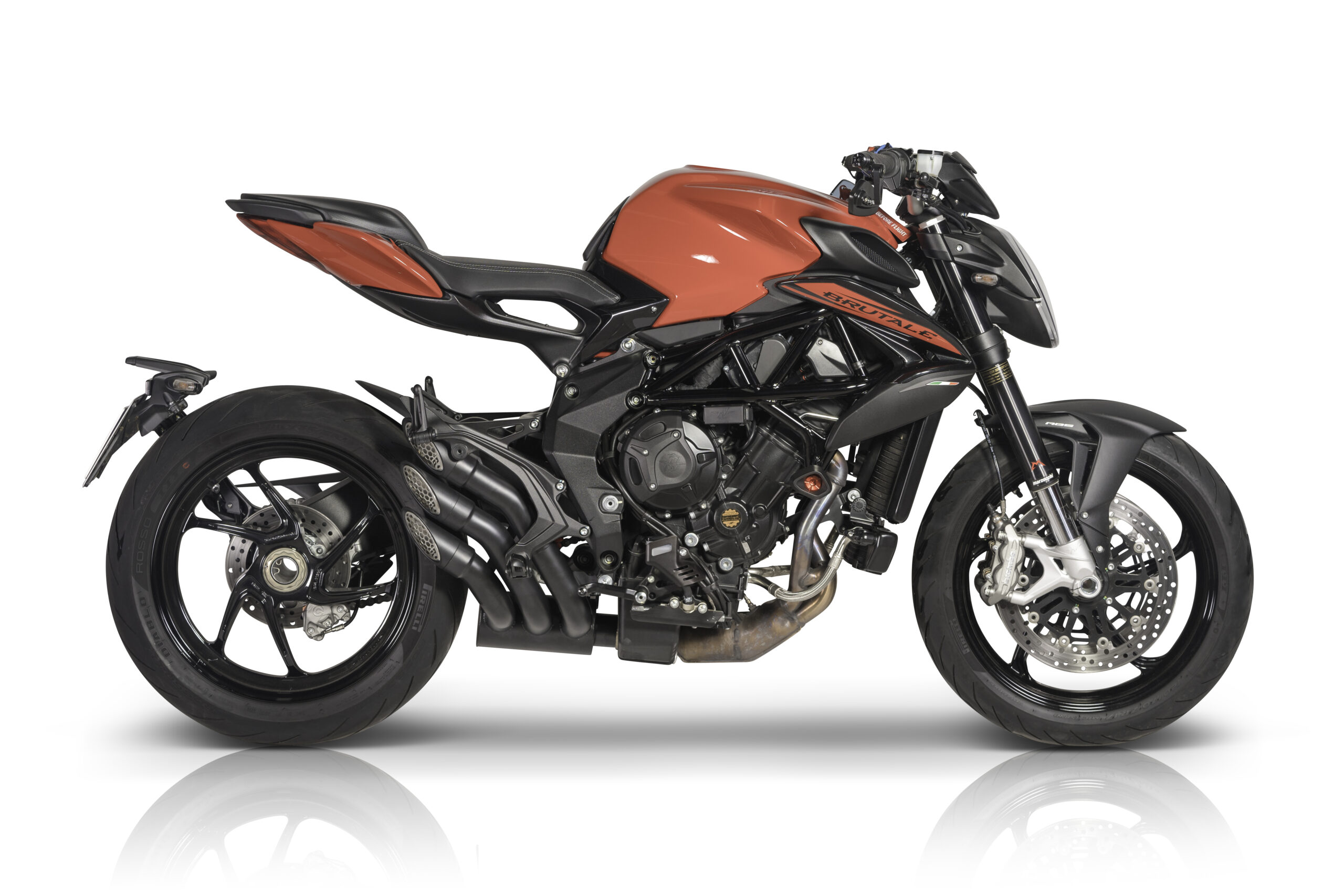 QD Exhaust Power Gun Slip-on - MV Agusta Brutale 800 (2016+), and